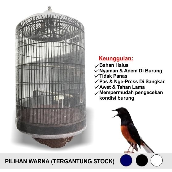 READY KERODONG TRANSPARAN MURAI MURAH KRODONG TEMBUS PANDANG SELIMUT KANDANG SANGKAR BURUNG MURAI