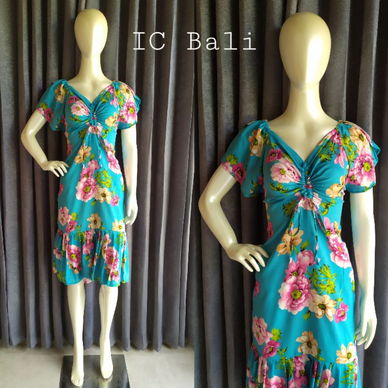 DRESS SABRINA MOTIF BUNGA/ DRESS ISABELLA/ DRESS KOREA DS001