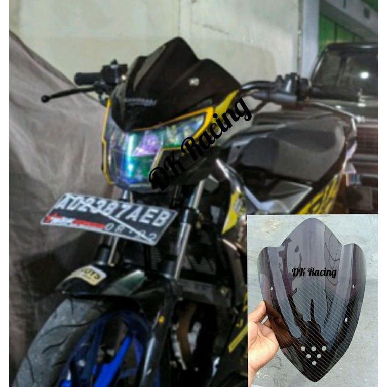 VISOR SATRIA FU INJEKSI MODEL NINJA R CARBON WINDSHIELD SATRIA FU INJEKSI MODEL NINJA R CARBON