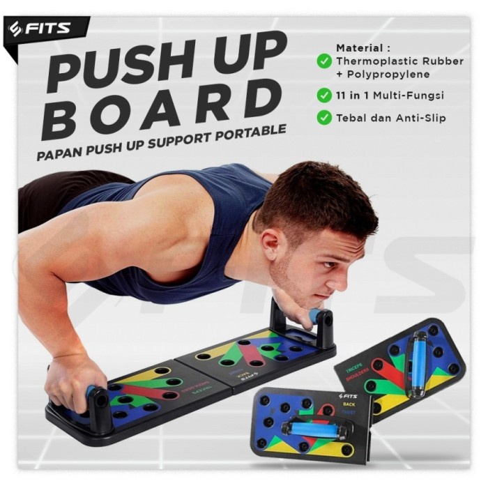 FITS FACT Push Up Board | Papan Push Up Support Portable PUSH UP BOARD