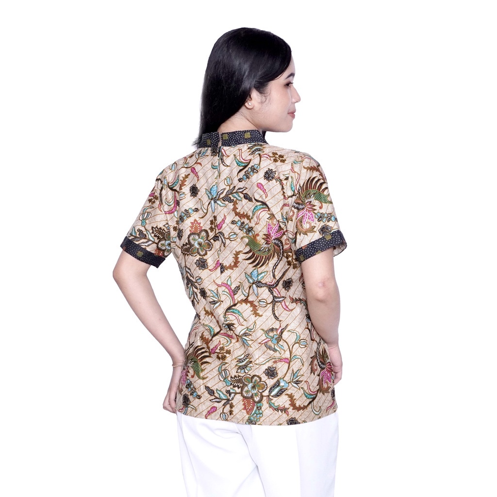 Blouse Batik Kutubaru Modern Viral Atasan Batik jamu