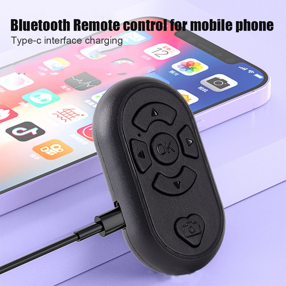 T&amp;Y Remote Bluetooth Selfie V2 Remot Shutter Wireless V1 Pengendali Jarak Jauh Nirkabel Untuk Android IOS Remot Control Scroll Bluetooth V3 Import