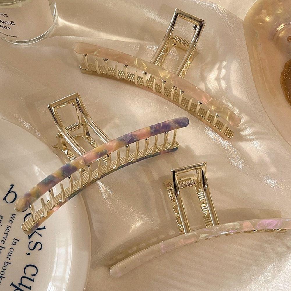 Agustina Klip Rambut Asam Asetat Lucu Kreatif Klip Rambut Bentuk Geometris Besar Ambil Klip Gadis Perempuan Aksesoris Rambut