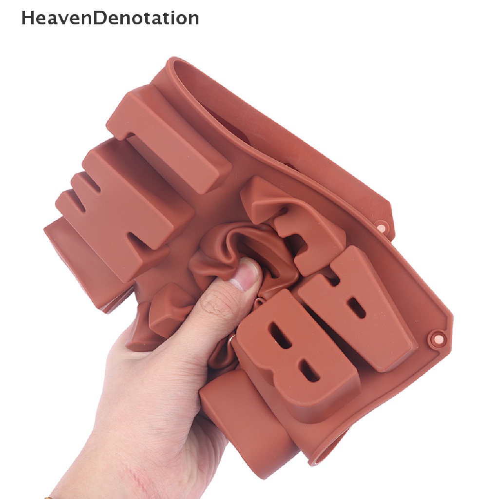 [HeavenDenotation] Silicone world 26huruf Cetakan Coklat Silikon Alat Cetakan Kue Anti Lengket HDV