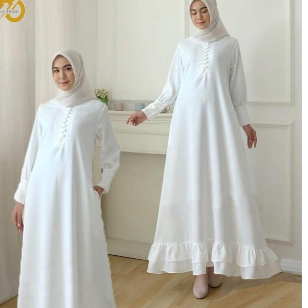 Langsung Atc Gamis Putih Polos Dewasa Gamis Syari Gamis Warna Putih Remaja terbaru 2022 Baju Muslim Termurah Gamis Busui Jumbo Terlaris / Fashion Muslim Busana Premium Terbaru 2022 Baju Putih Wanita