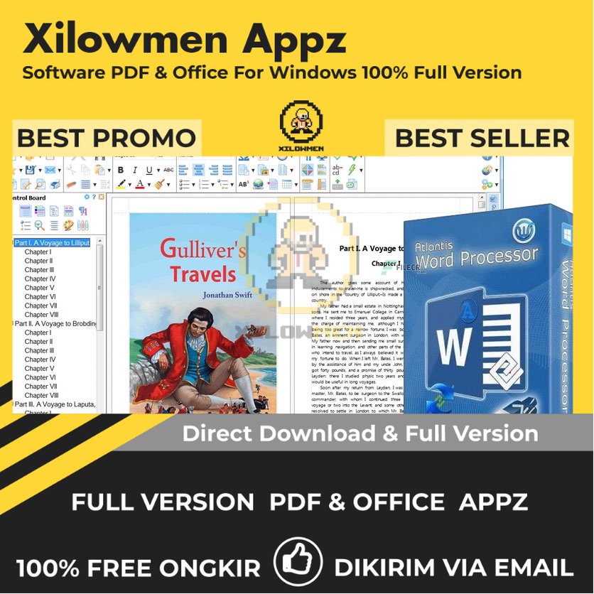 [Full Version]  Atlantis Word Processor Pro PDF Office Lifetime Win OS