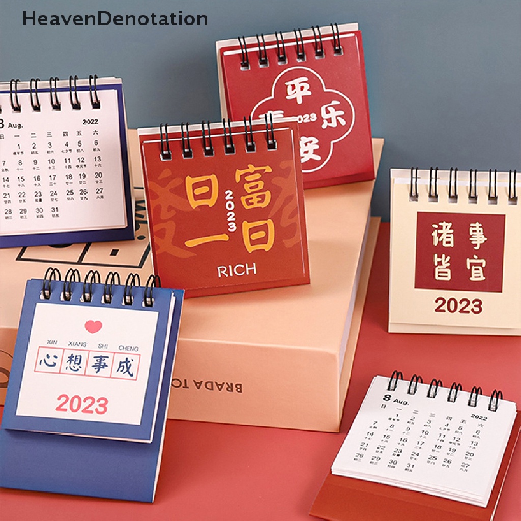 [HeavenDenotation] 2023tahun Baru Winter Sight Planner Calendar Kreatif Dekorasi Meja Kalender Siswa Sekolah Kantor Decor HDV