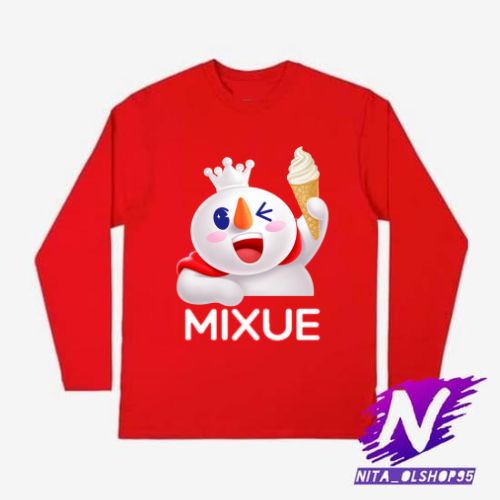 baju kaos anak lengan panjang mixue