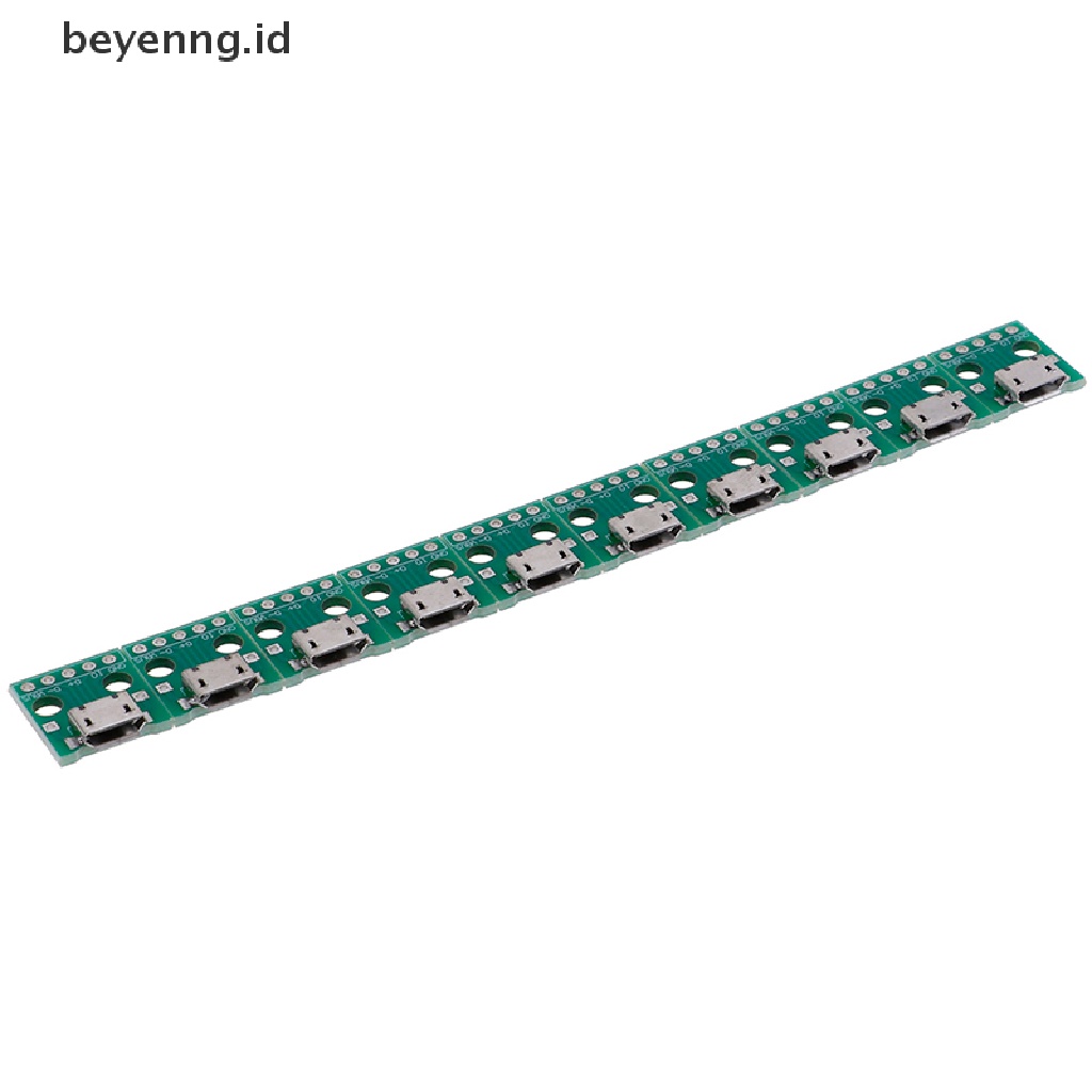 Beyen 10Pcs Adaptor MICRO USB Ke DIP 5Pin Konektor Female Papan Konverter PCB ID