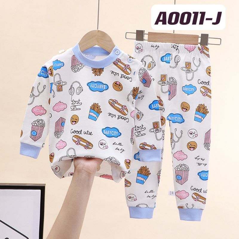 Baju Tidur Anak Laki Laki Import 0 Bulan - 4 Tahun / Setelan Piyama Bayi