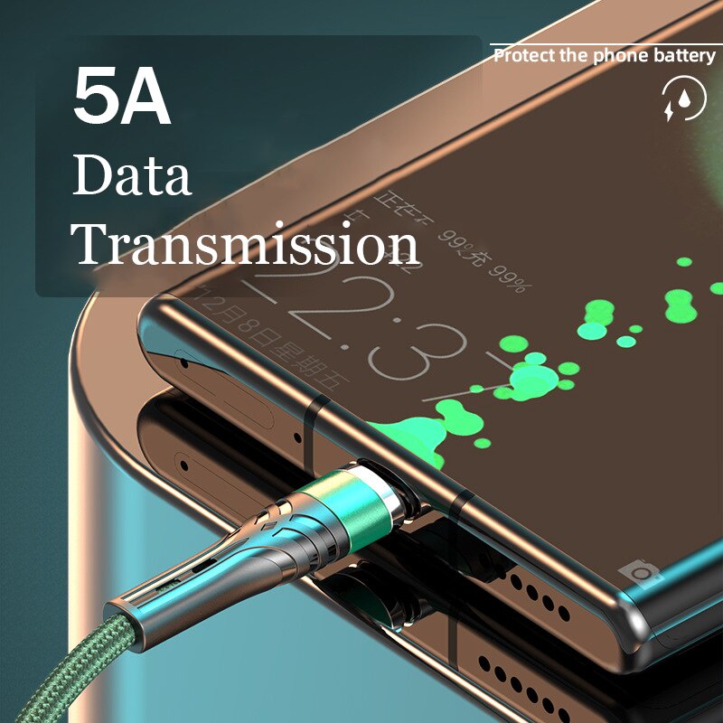 1m 5A Type-C Kabel Micro USB Fast Charging Charger Untuk Samsung Kabel Data Handphone Kabel Kawat Micro USB