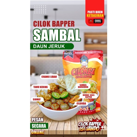 

Cilok bapper sambel daun jeruk