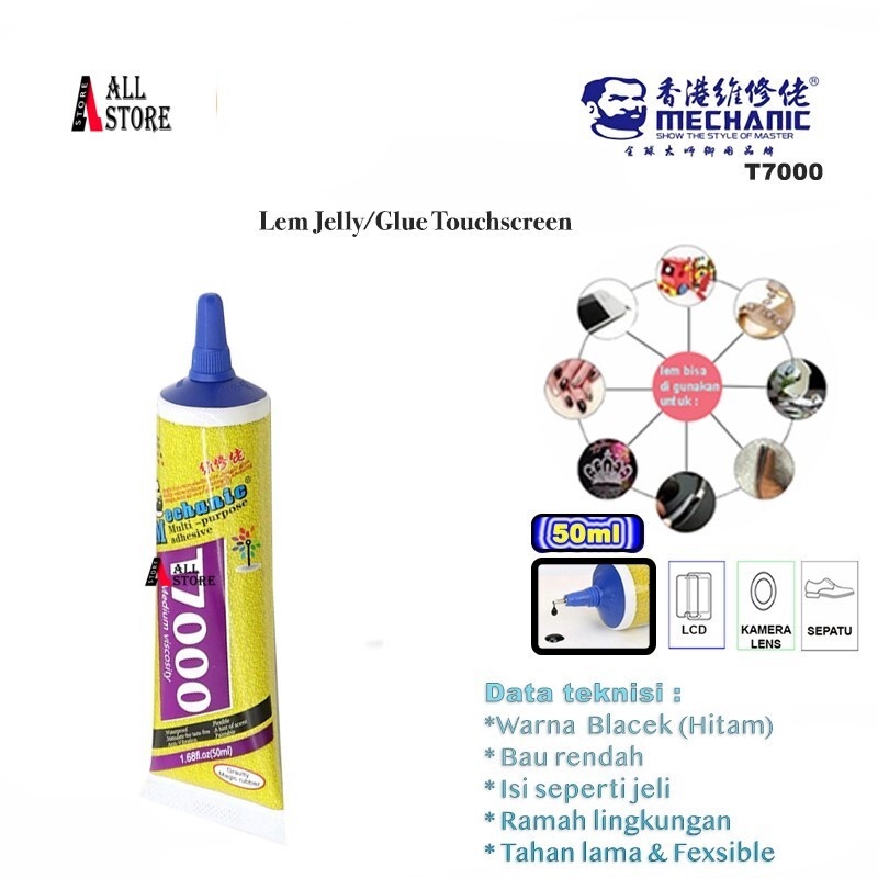 

MECHANIC T7000 50 LEM JELLY - TOUCHSCREEN - LCD BLACK ORIGINAL