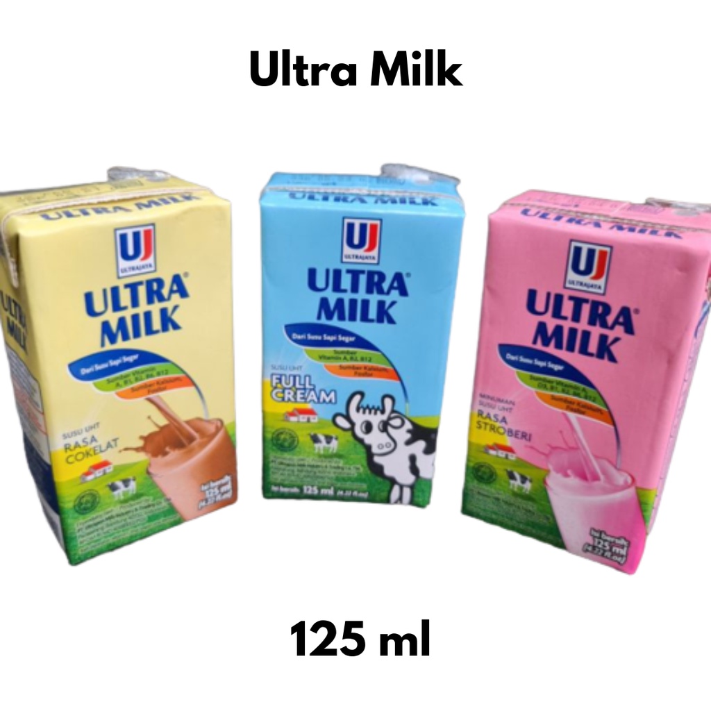 

Susu Ultra Milk 125 ml UHT Ultra Jaya Eceran - Harga Grosir