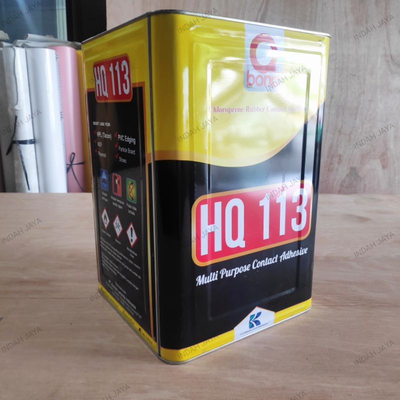 Lem Kuning Qbond HQ 113 Blek 10 kg - Triplek, Kayu, HPL, PVC Sheet