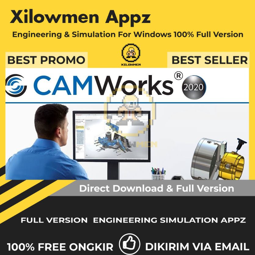 [Full Version] CAMWorks 2023 SP2 for SolidWorks Pro Engineering Software Lifetime Win OS