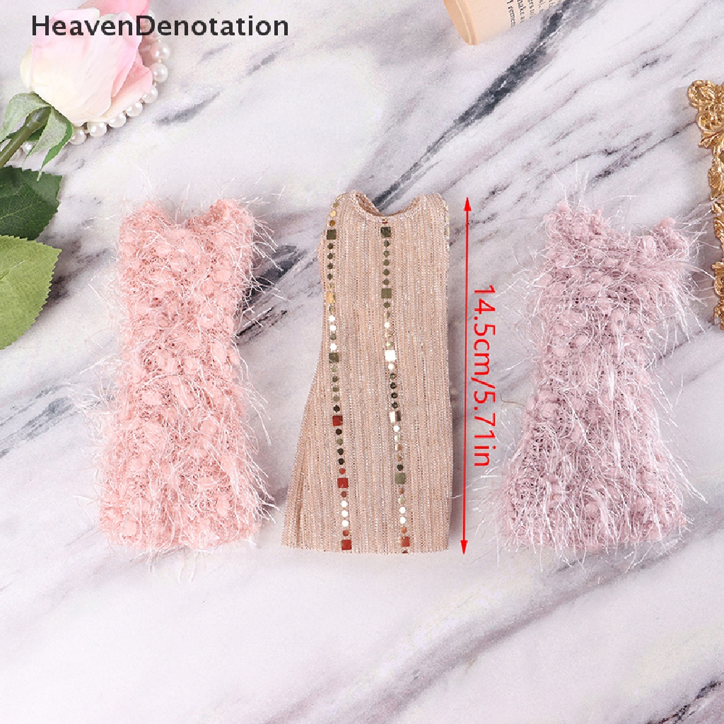 [HeavenDenotation] 1set 30cm Gaun Boneka Selendang Gaun Setelan Boneka Kostum Boneka Hadiah1:6 Gaun Boneka HDV