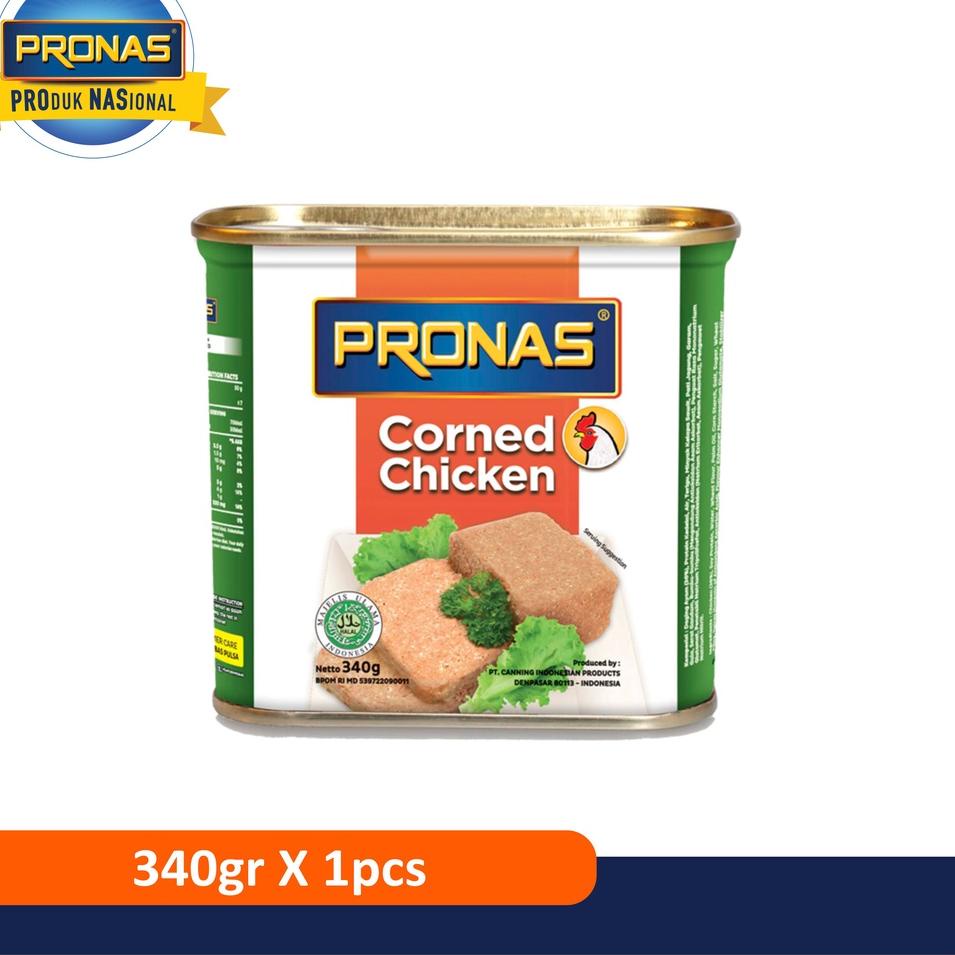 

ORIGINAL% Pronas Kornet Ayam dengan kemasan EOE 340 g