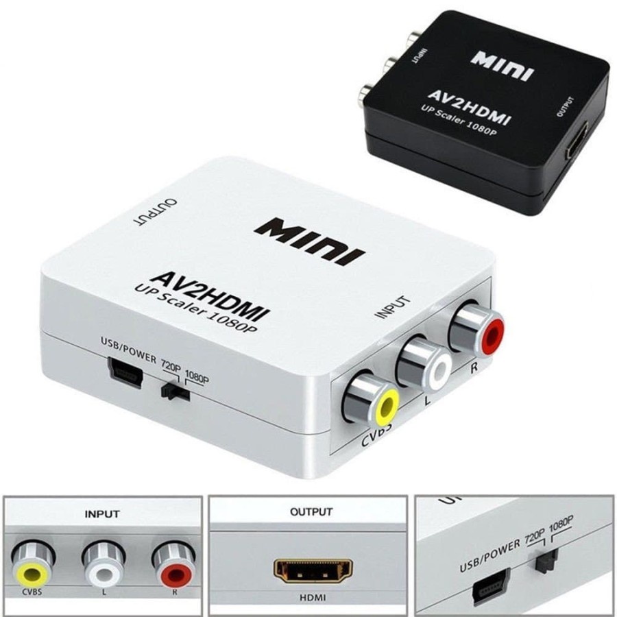 RCA to HDMI Converter RCA to HDMI Female Converter RCA to HDMI Mini AV to HDMI Mini AV2HDMI RCA to H