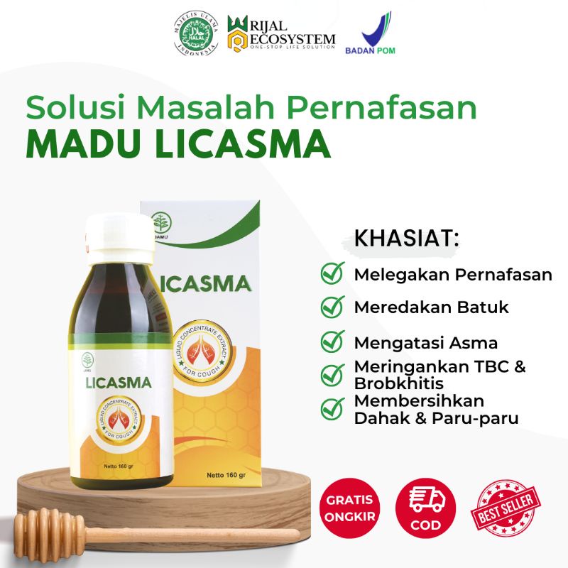 LICASMA Obat Asma dan Sesak Nafas Herbal Ampuh Murah Obat Asma, Pneunomia, TBC & Bronkhitis, Obat Se