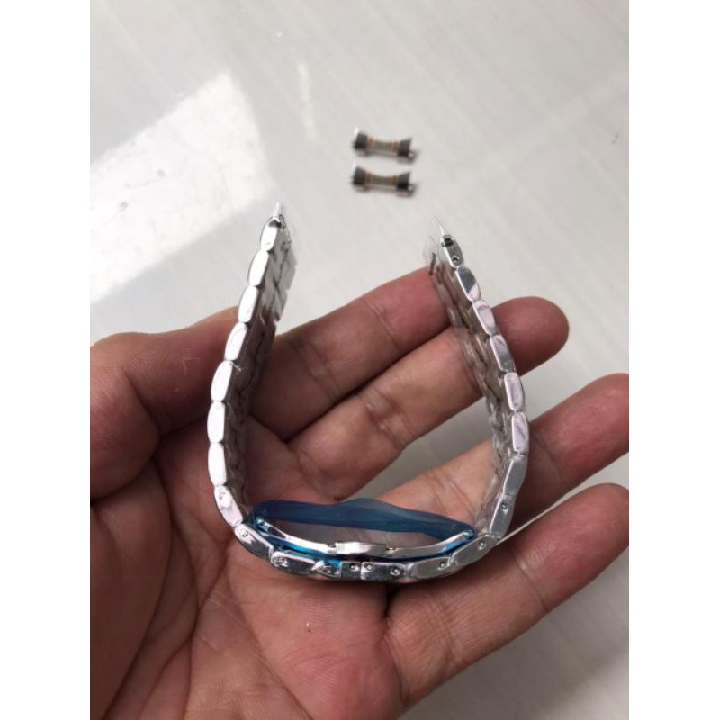 TALI RANTAI JAM TANGAN BUAT SEMUA MERK JAM DAPAT 2PC END LINK STENLES SOLID Strap berkualitas