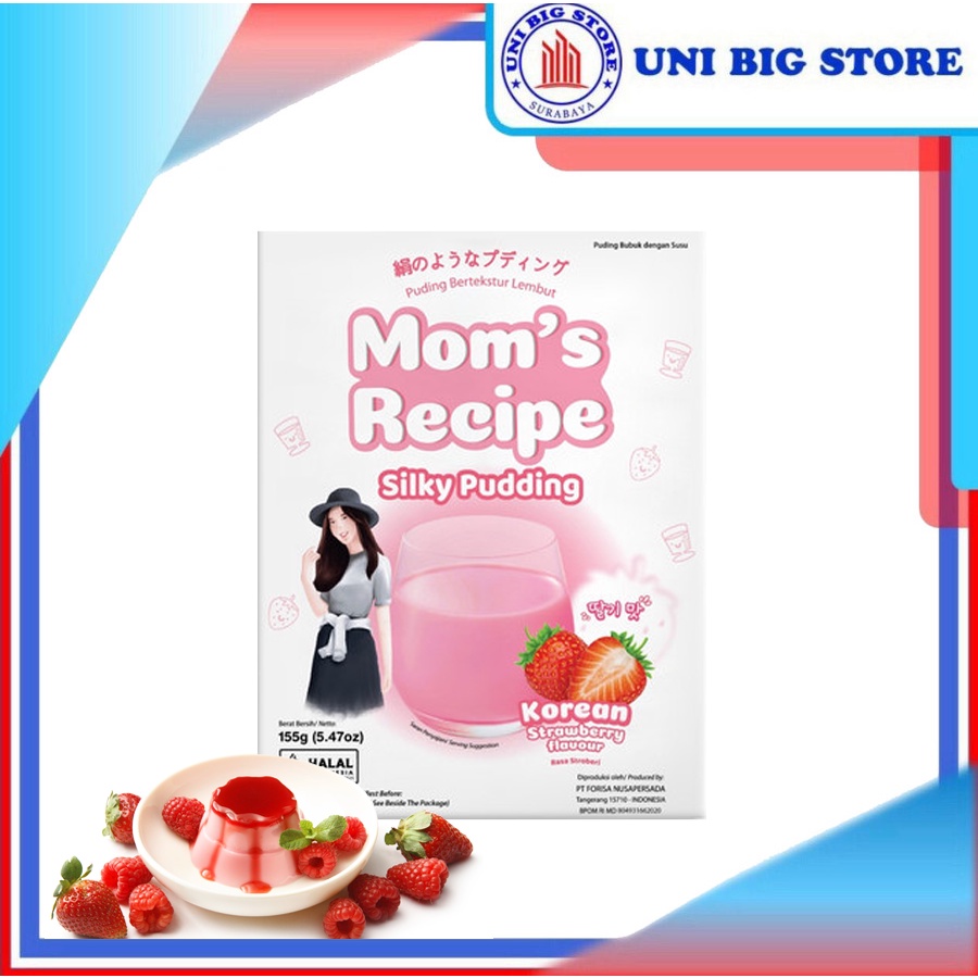 

Silky Pudding Korean Strawberry Forisa 155 g PUYO Puding Susu Stroberi