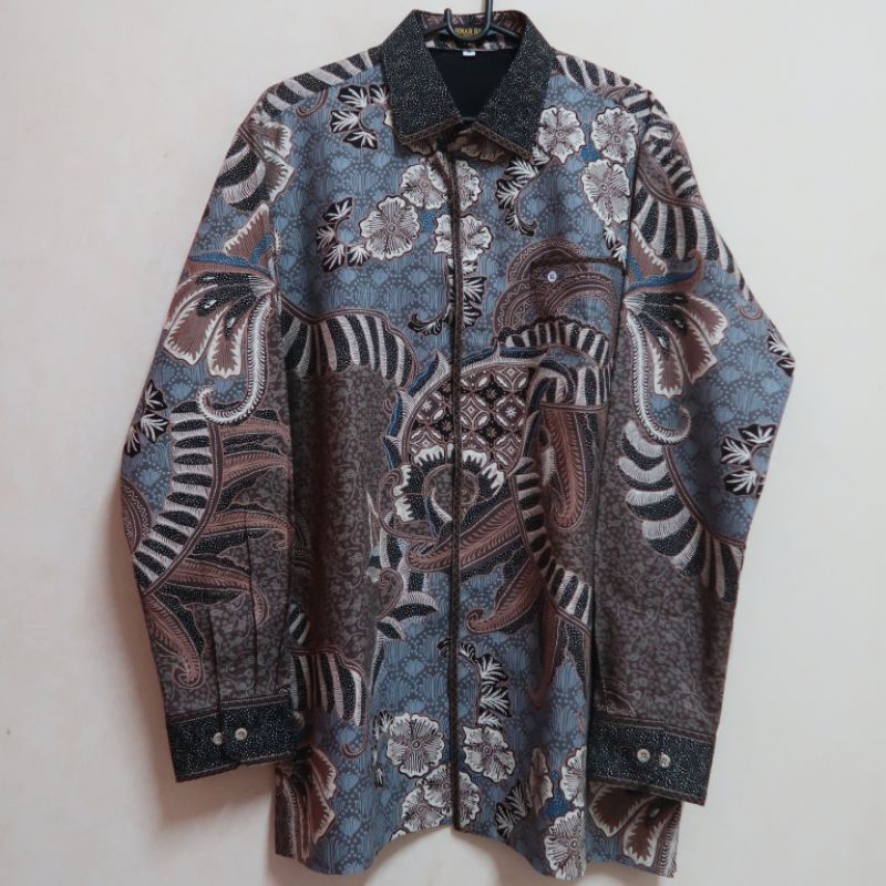 Kemeja pria batik tulis sutra asli