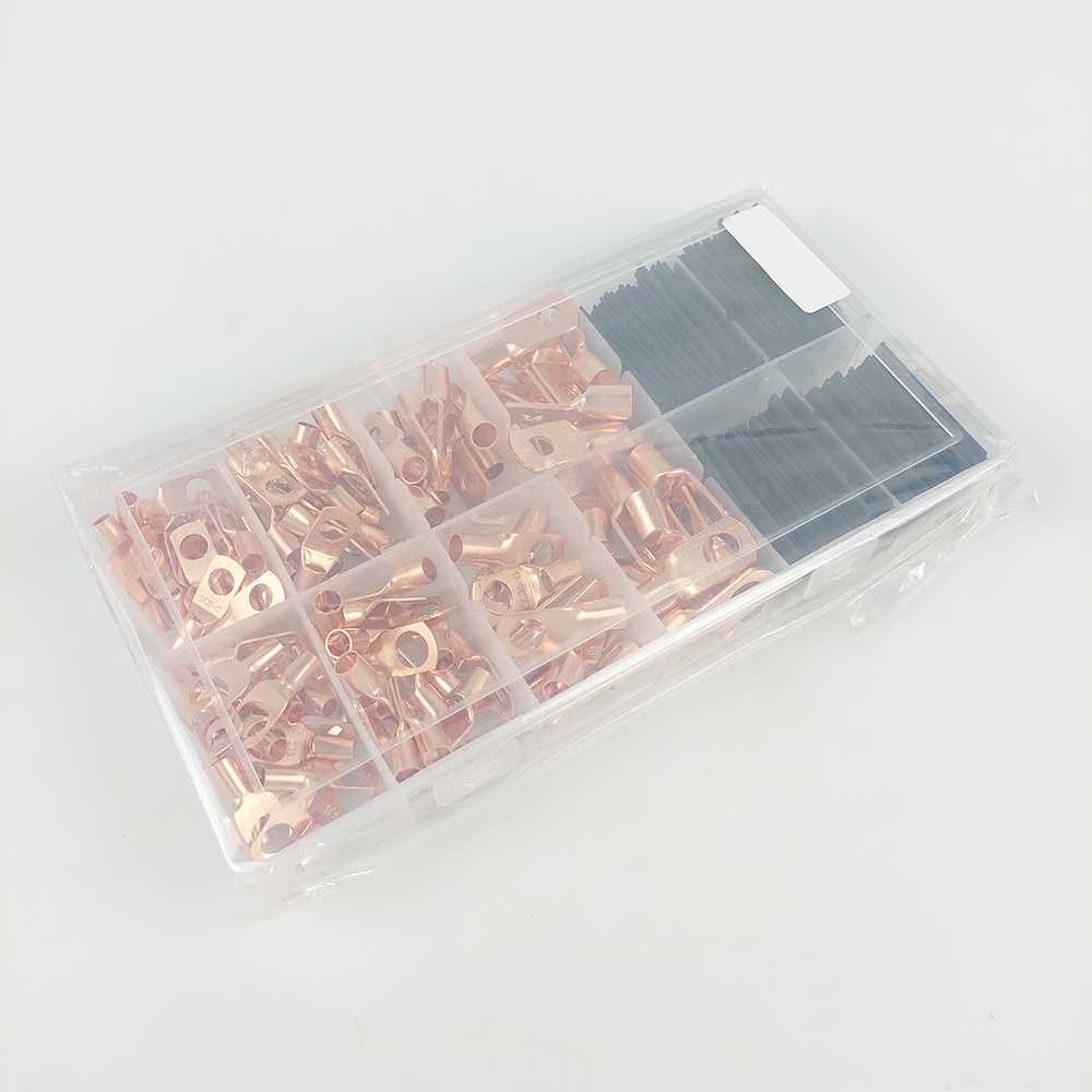 WHDZ Copper Ring Terminal Wire Crimp Connector Kit 120 PCS - SC6-25