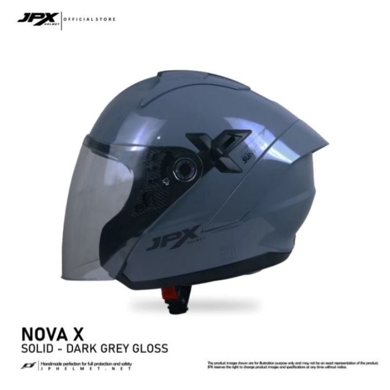 Helm Full Face JpX Nova X solid Grey
