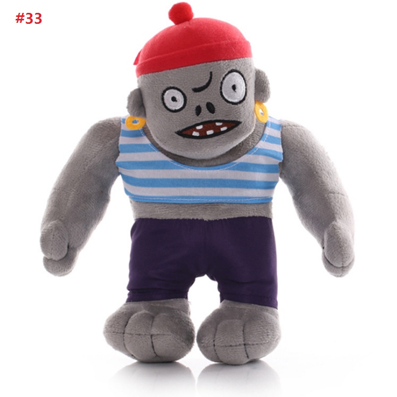 30cm/17cm Threepeater Plush Plants vs Zombies Mainan Boneka Plushies Boneka Permainan Liontin