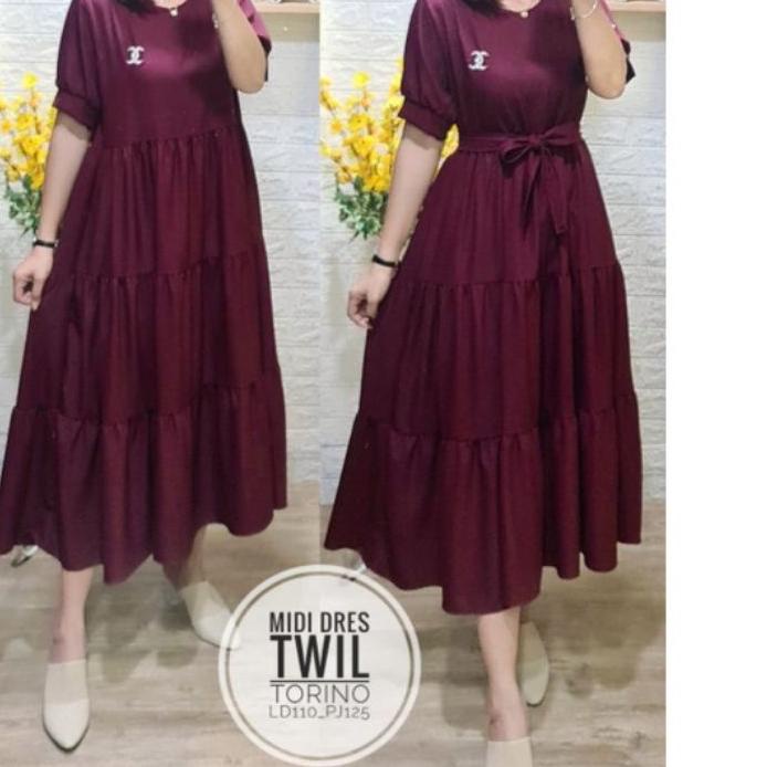 ✱ NEW READY, MIDI DRESS TWILL TORINO ✴