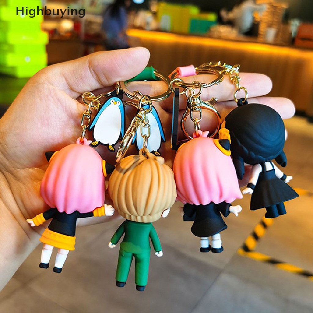 Hbid Anime Spy X Family Gantungan Kunci PVC Kartun Key Chain Action Figure Liontin Hadiah Glory