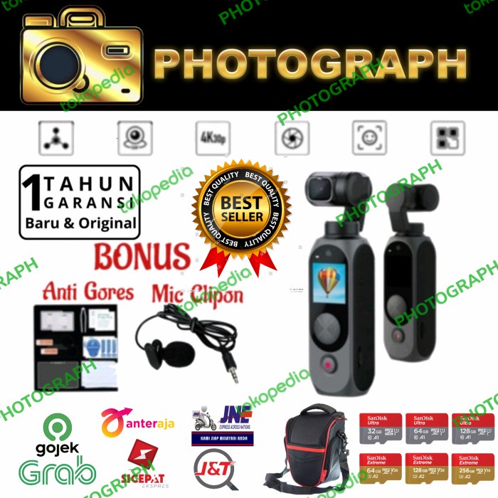 FIMI PALM 2 PRO 3-AXIS 4K / CAMERA STABILIZER RESMI FIMI PALM 2 PRO