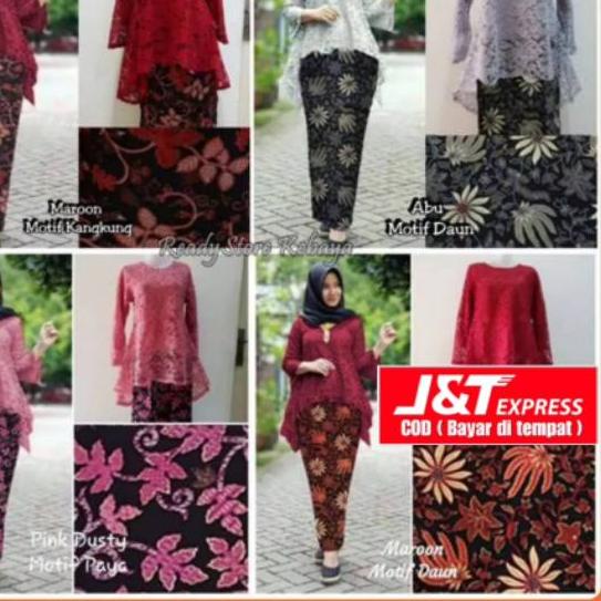 ⅍ (Promo) KEBAYA JUMBO SET / RINJANI BIANCA PREMIUM BRUKAT ➮