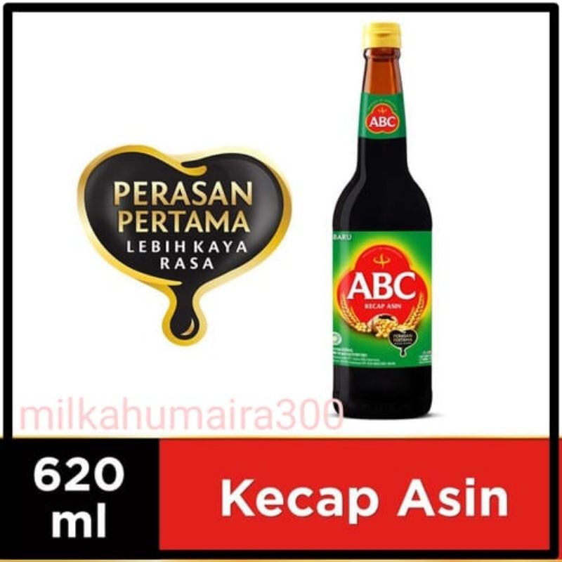 

KECAP ASIN ABC BOTOL BESAR 620ML KECAP ABC ASIN 620ML