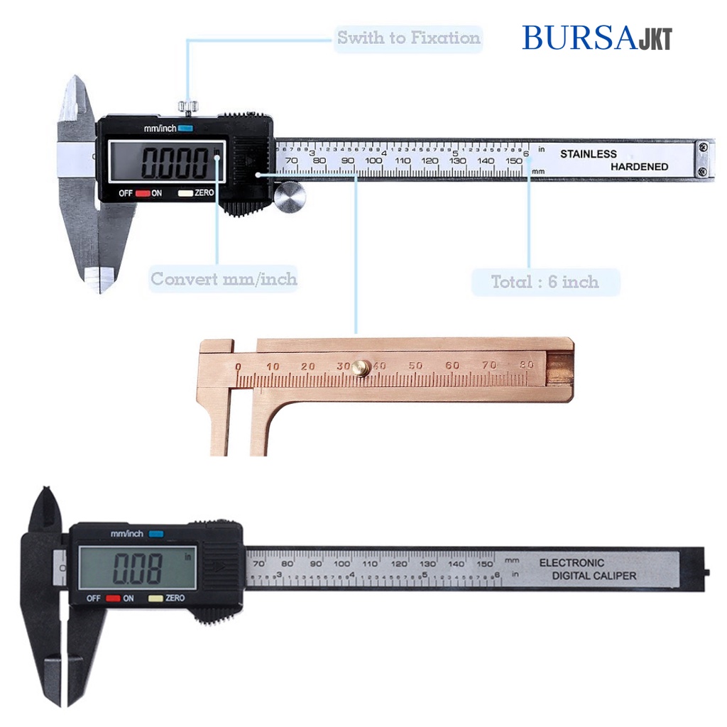 JANGKA SORONG PENGUKUR JARAK SIGMAT DIGITAL 150 MM LCD DIGITAL CALIPER