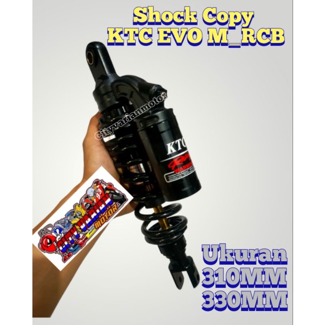 Shockbreaker Tabung Atas KTC Evo KTC EXTREME Series Original Shock Vario Beat Mio Fino Scoopy Ukuran 310MM 330MM KTC EXTREME Copiii