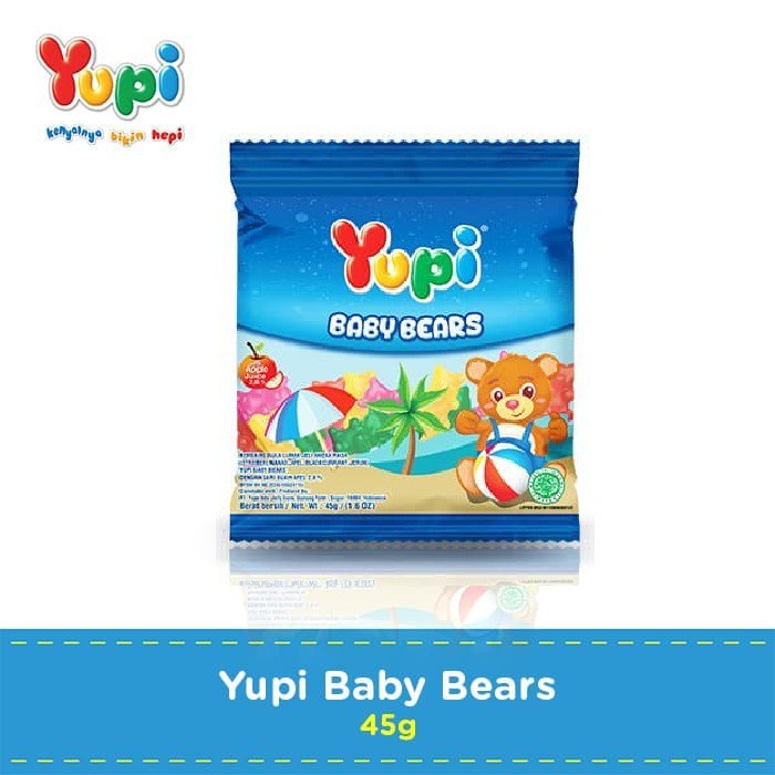 YUPI MINI BABY BEARS 45GR