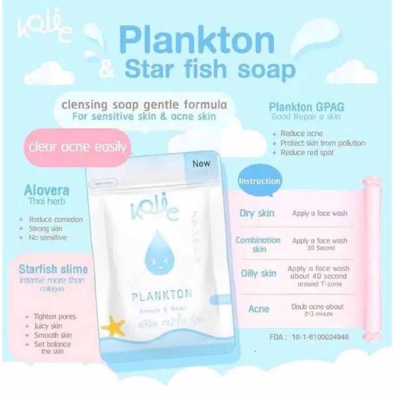 Kojic Plankton Bright &amp; Glow Face Soap  40gr | 90gr