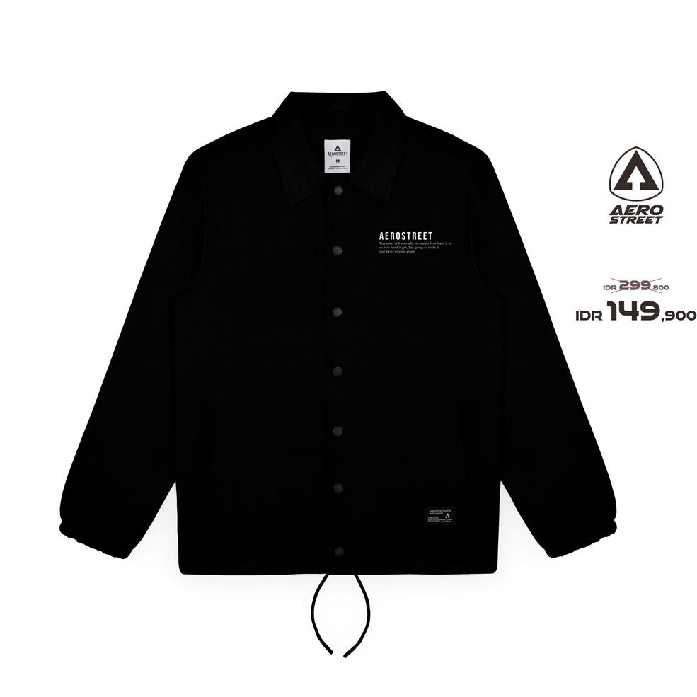 Termurah Aerostreet Coach Jacket Lokko Hitam Jaket DAAAA