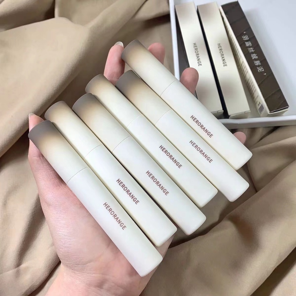 Herorange Matte Velvet Lip Gloss Non-Cangkir Anti Lengket Kelembaban Tahan Lama Tanpa Noda 100%