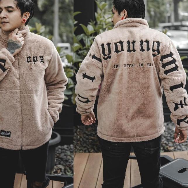 ❂ JAKET SHERPA BULU POLAR PRIA-JACKET FLACE-JAKET MUSIM DINGIN ♠