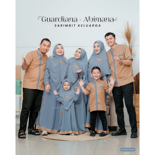 [elmumtaz] Gamis Wanita Guardiana Dress Set Khimar By Mouza Sarimbit Keluarga Terbaru Seragam Lebara