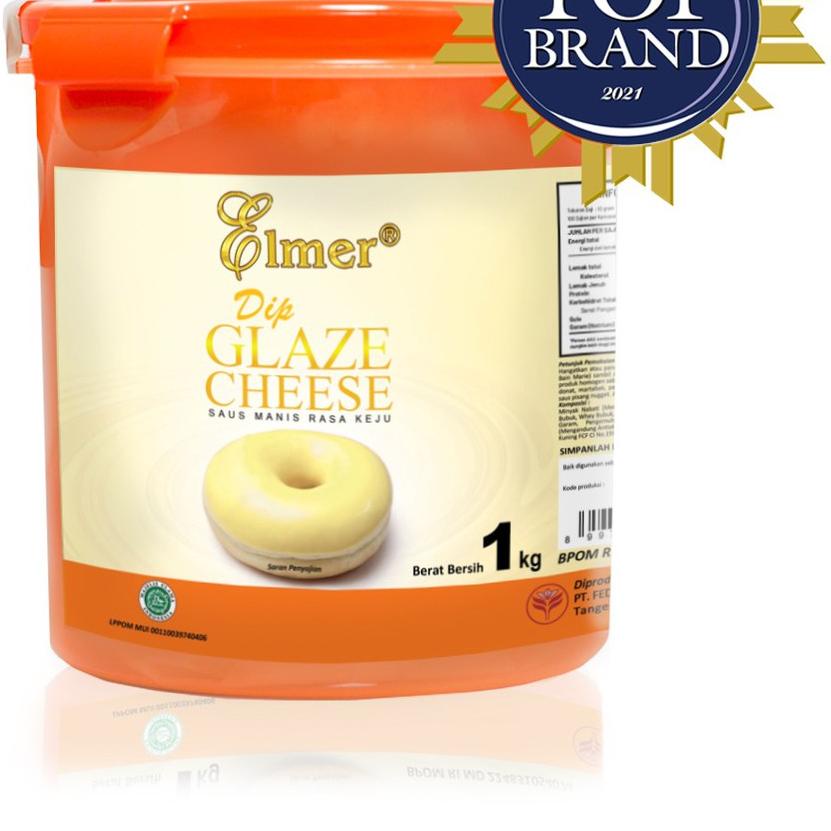 

➬ Elmer Dip Glaze Cheese 1 kg | Topping Donat | Selai Roti ♗