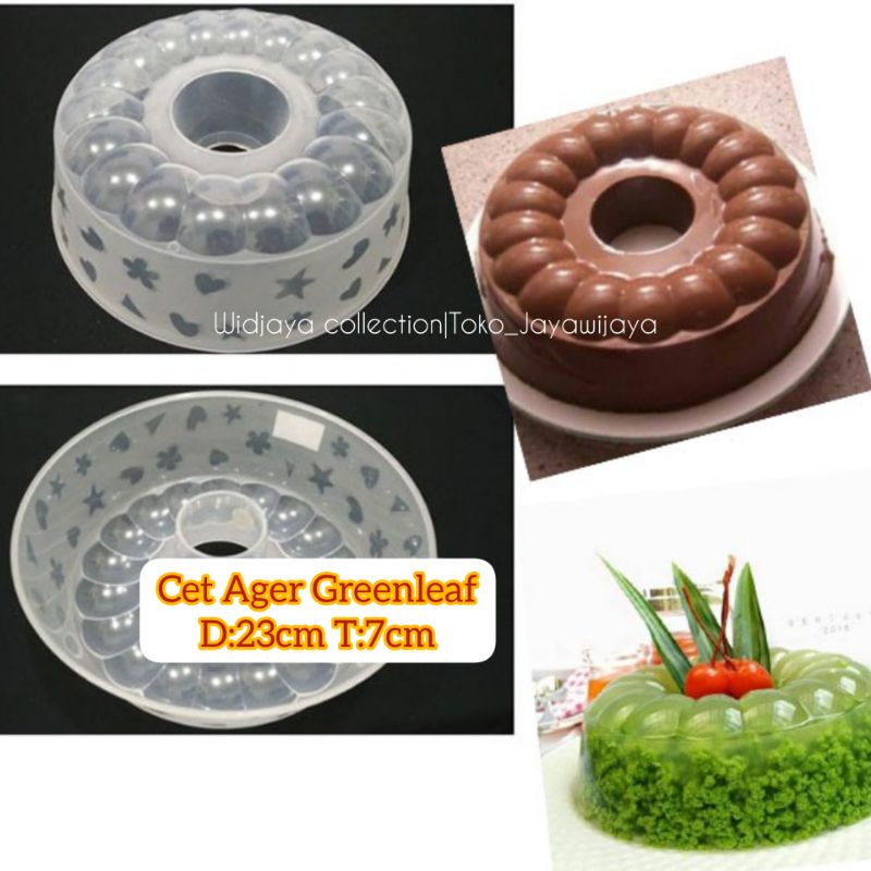 Cetakan agar merk greenleaf 18cm/ loyang ager/cetakan puding