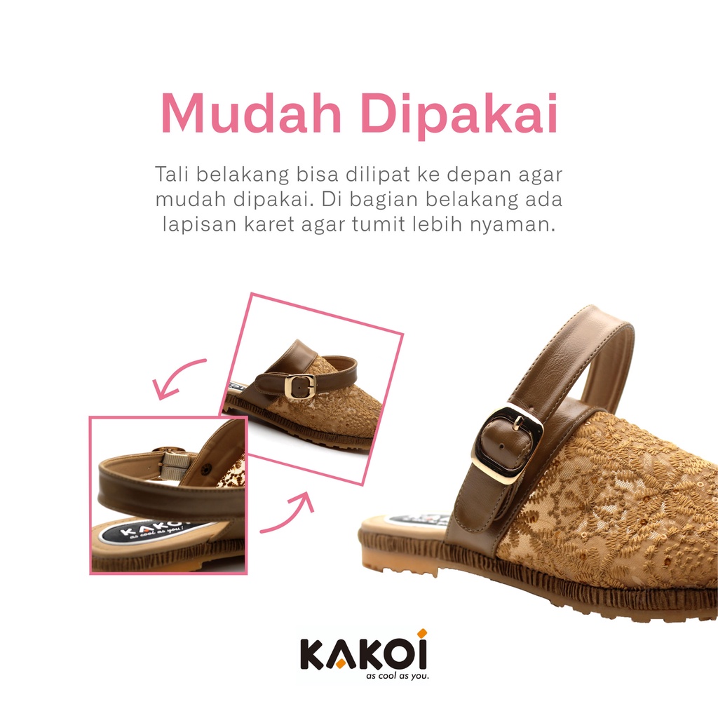 KAKOI - Mecca Black Sepatu Sandal Umroh