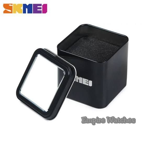 Box Kaleng Jam Tangan Merek Skmei / Box Aksesories / Box Hadiah / Box Jam Tangan