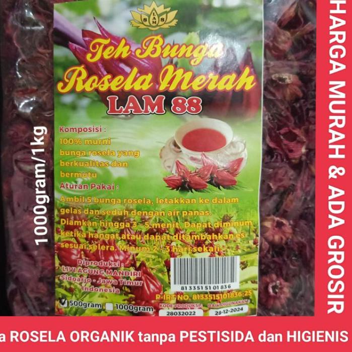 

✺ teh bunga rosela merah kering 1 kg ➶