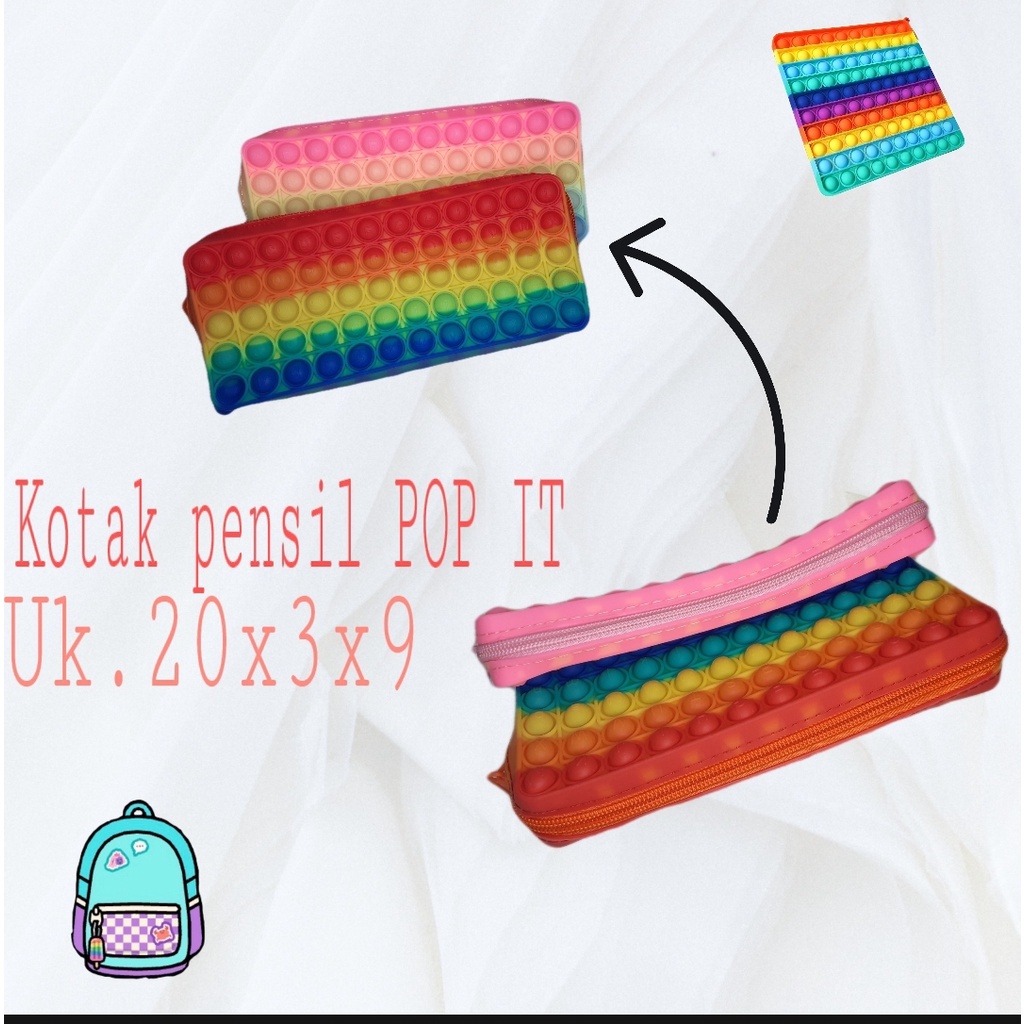 

Terlaris ✨ -KOTAK PENSIL POP IT DENGAN RESLETING UKURAN SEDANG. MURAH- 2.2.23