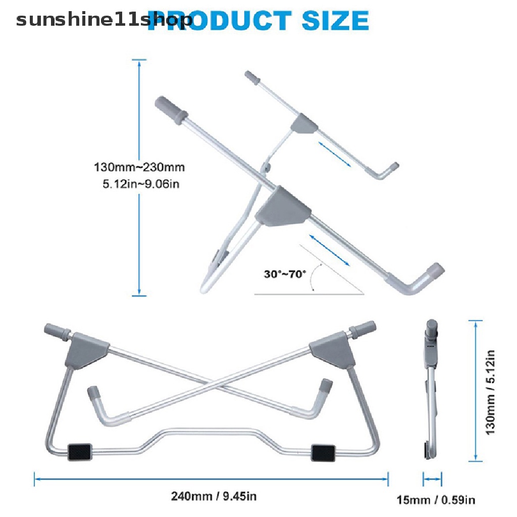 Sho Stand holder Laptop Sudut Pandang Lipat/Tinggi Dapat Disesuaikan Untuk tablet ipad 10-17 inch Notebook pc holder N
